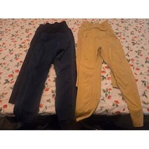 FitsT4 Sports Horse Riding Breeches Lot of 4 Navy Tan Black Size Medium Youth